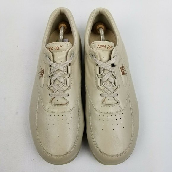 SAS Time Out Mens Walking Shoes Beige Leather 13 M - Picture 5 of 8